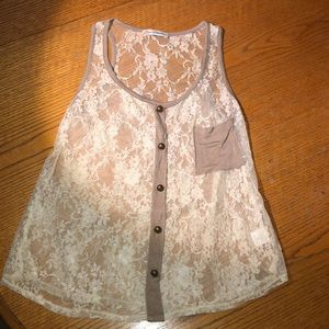 Woman’s Two Apples sheer Tank Top